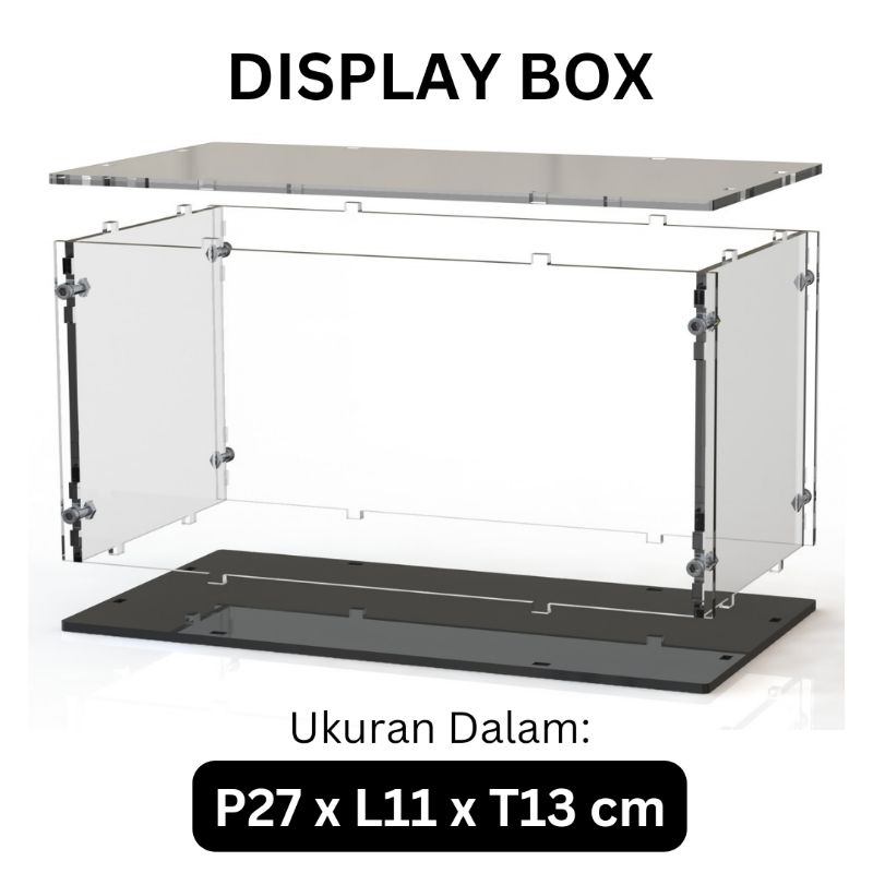 Jual Display Box Akrilik Custom Ukuran Dalam P27xL11xT13 | Shopee Indonesia
