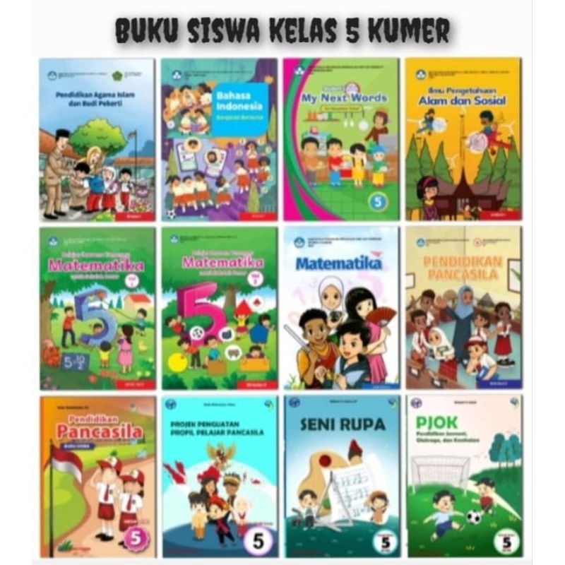 Jual KUMPULAN BUKU PAKET SISWA SD KELAS 5 KURIKULUM MERDEKA | Shopee ...