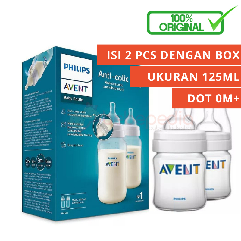 Philips Avent Botol Classic Plus PP 125ml 260ml Botol Avent Clasik