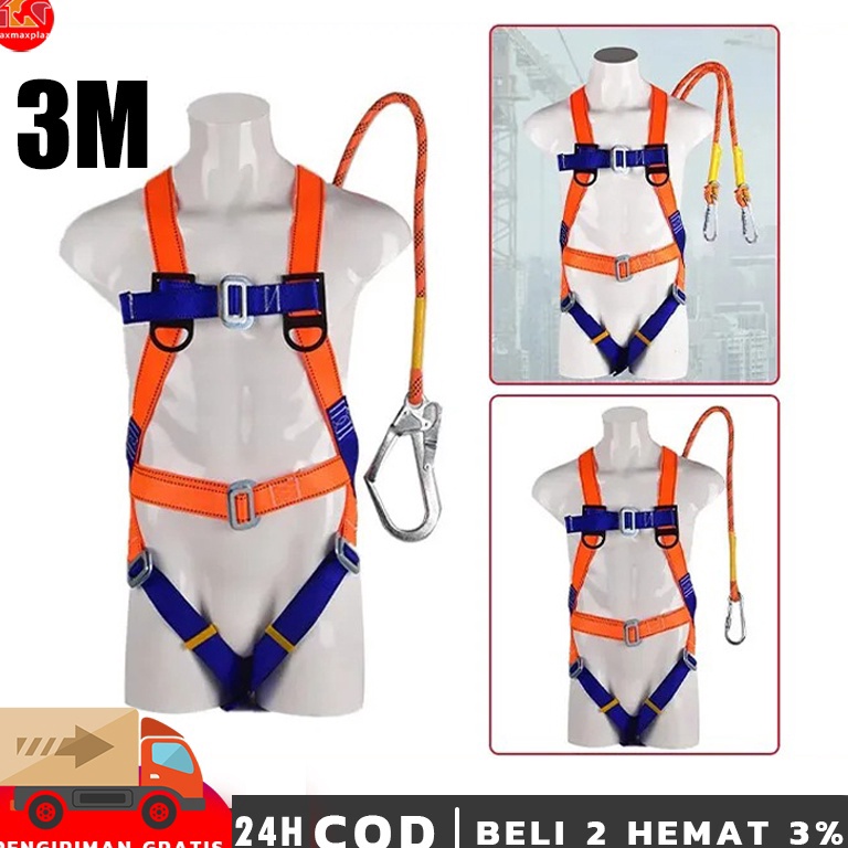 Jual LANGSUNG KIRIM 3M Legion Safety Harness Full Body Belt Sabuk ...