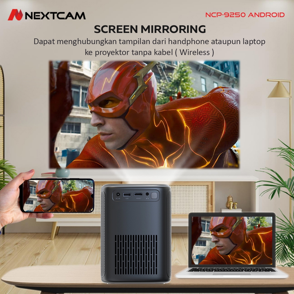 Jual Proyektor Nextcam 9250 Projector android wifi bluetooth proyektor ...