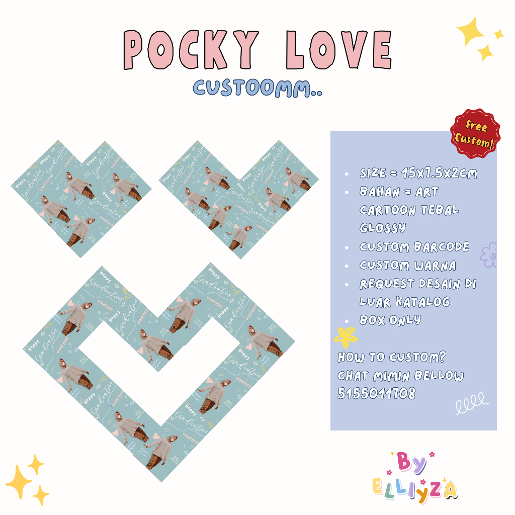 Jual VIRAL POCKY LOVE CUSTOM - BIRTHDAY GRADUATION SEMPRO ANNIV ...