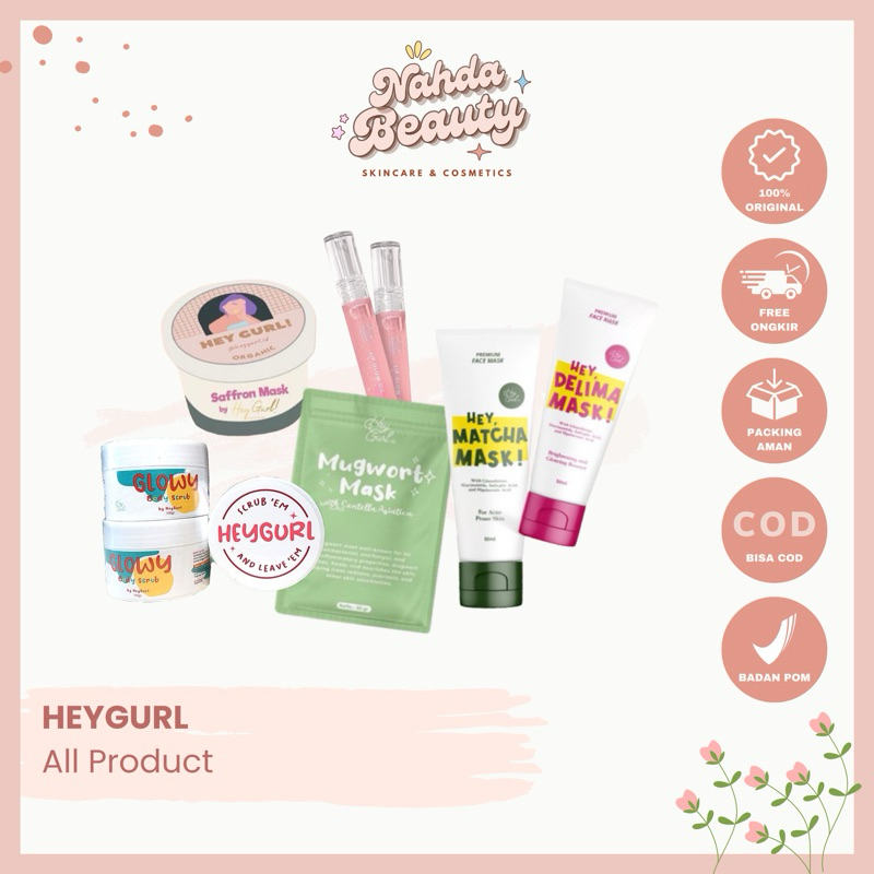 Jual [READY] HEYGURL Glowy Body Scrub | HEYGURL Claymask Delima ...