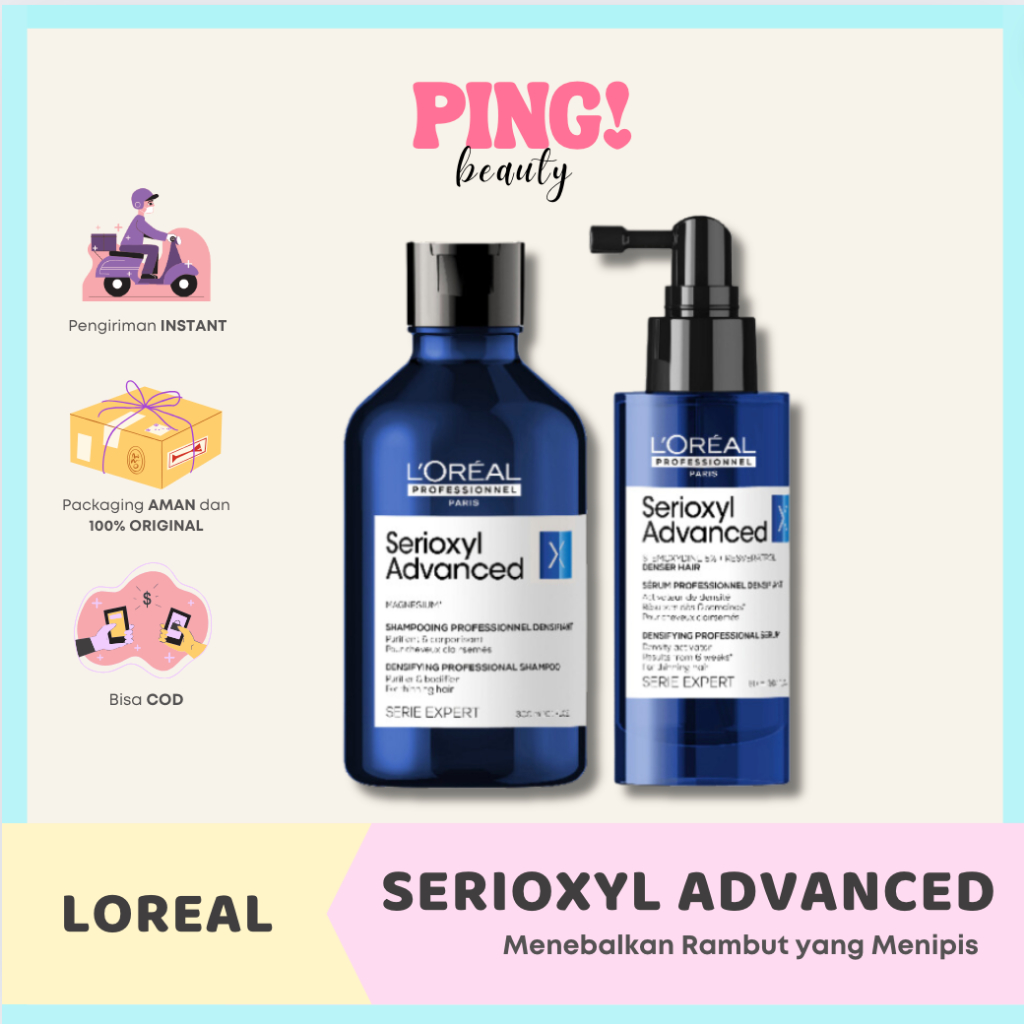 Jual Loreal Serioxyl Advanced Shampoo Serum Rambut Rontok Penumbuh ...