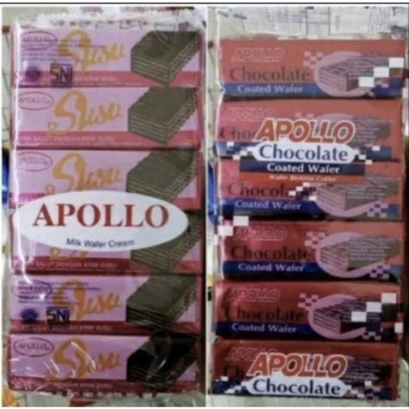 Jual wafer Apollo susu atau coklat /biskuit apollo | Shopee Indonesia