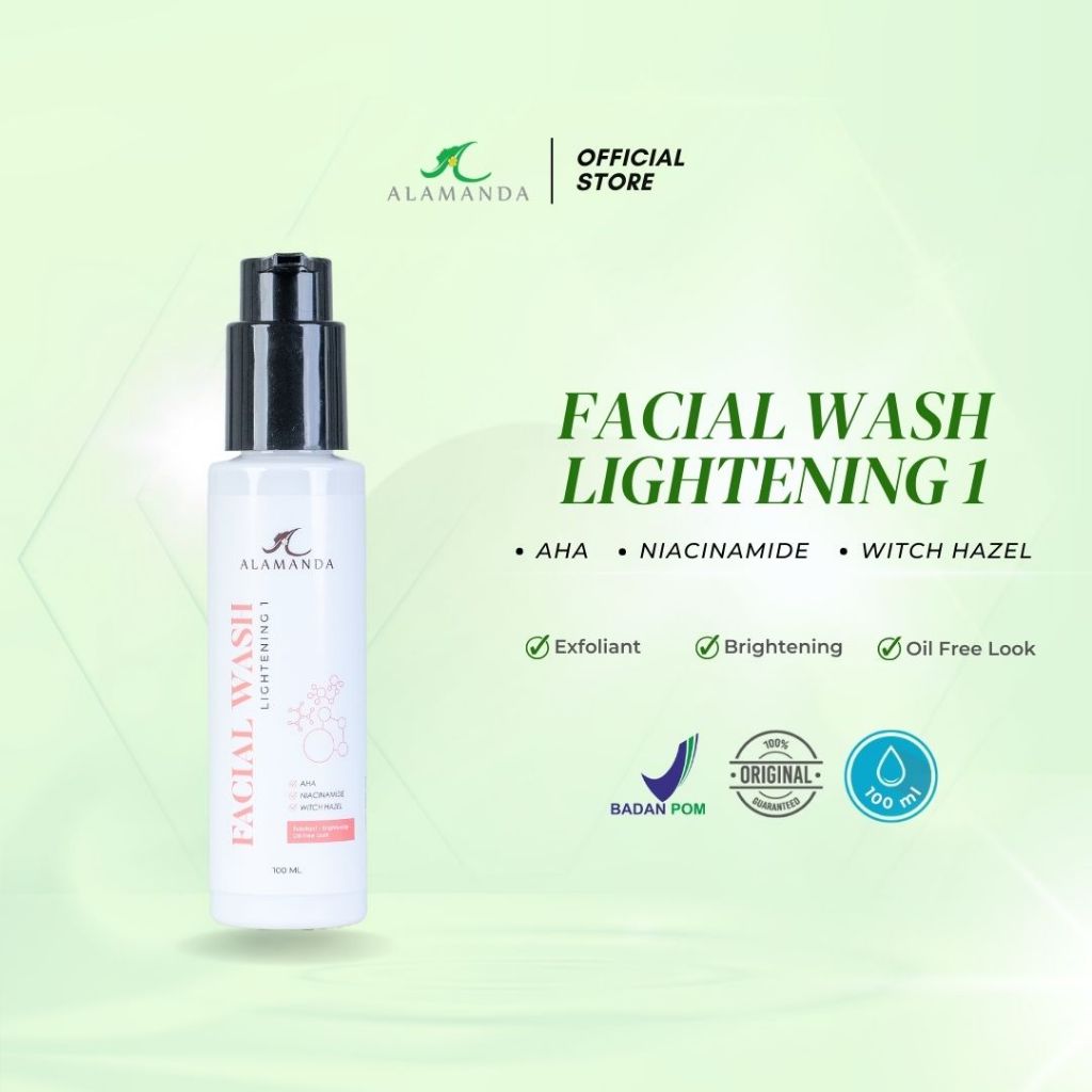 (BPOM) Facial Wash Lightening 1 Alamanda Clinic