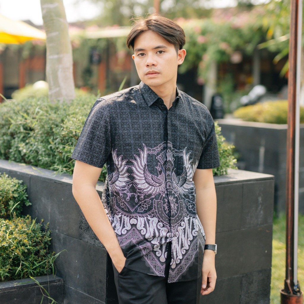 Jual My Aksa Batik Pria Kemeja Pendek Erwin Elga | Shopee Indonesia