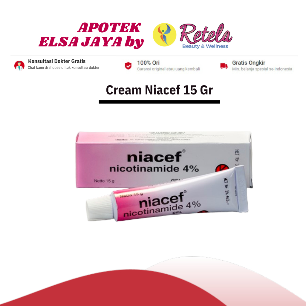 Jual Niacef 4% Gel 15 g | Shopee Indonesia