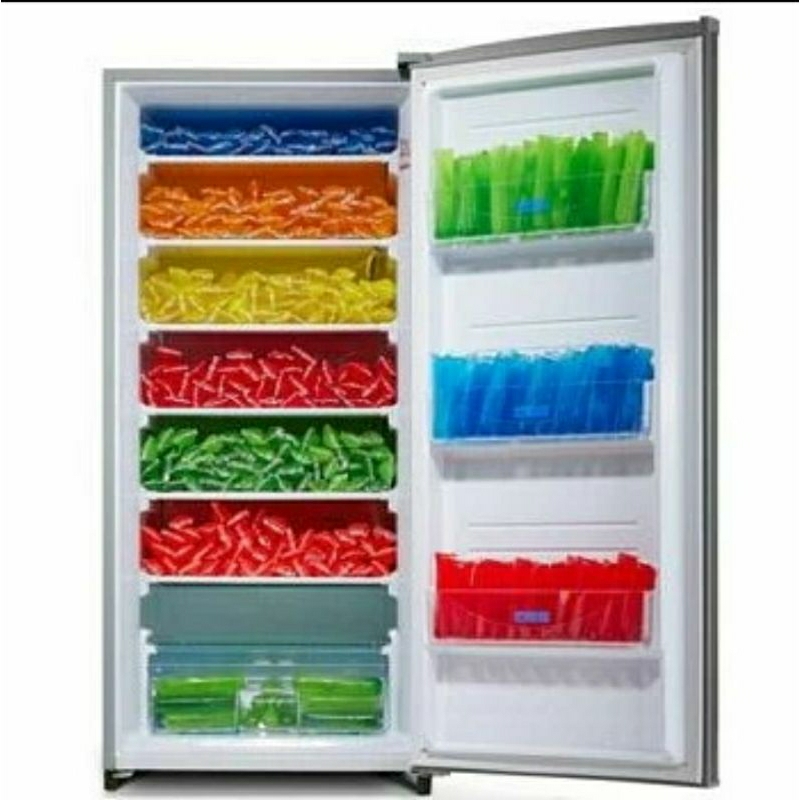 Jual Sharp FJ-M189N-SS Standing Freezer 6 Rak Frizer Berdiri 158 L ...