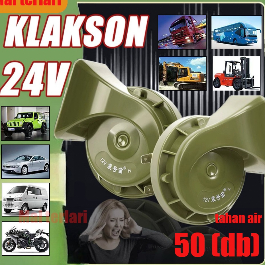 Jual 2PCS Klakson Keong Mobil Motor dan motor high quality harga