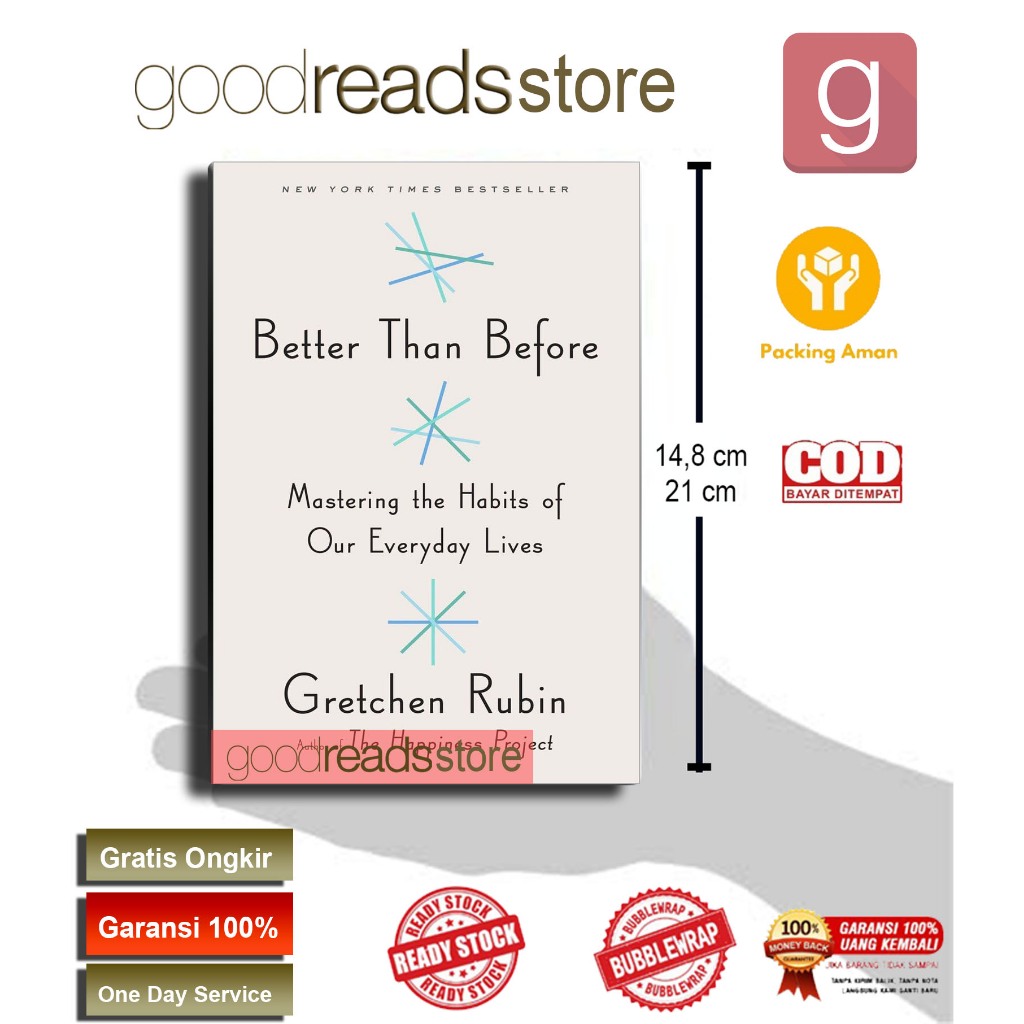 Jual Better Than Before - Gretchen Rubin (English) | Shopee Indonesia