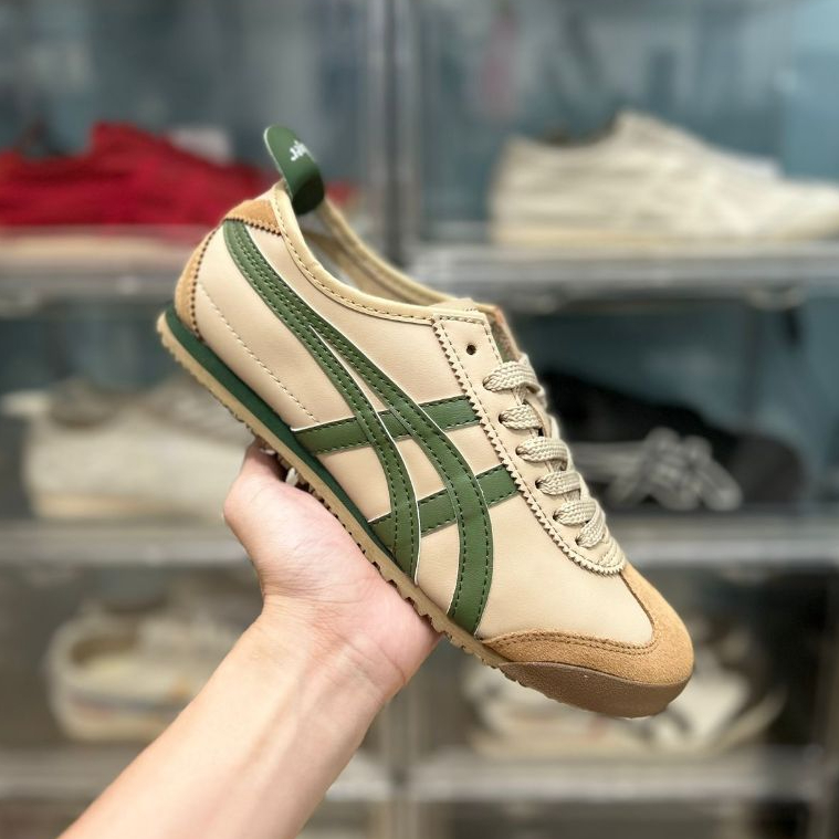 Jual Sepatu Onitsuka Tiger Mexico66 Beige Green Free Paperbag Free Kaoskaki Shopee Indonesia