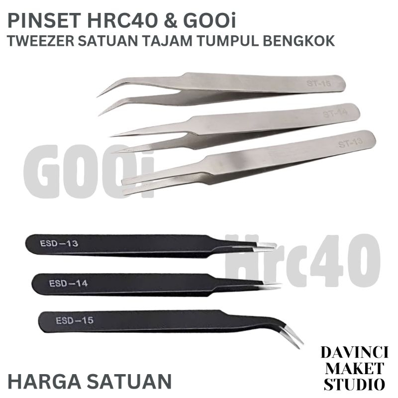 Jual Pinset Alat Bantu Maket Miniatur Diorama - Tweezer Tip Tajam ...