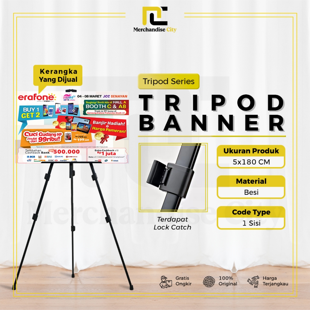 Jual Tripod Banner Sisi Stand Frame Stand Foto Stand Papan