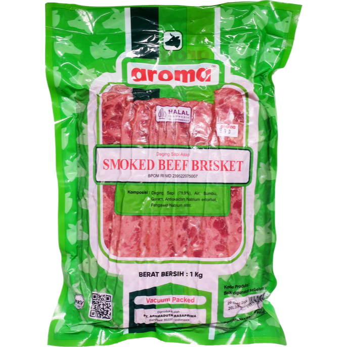 Jual Aroma Smoked Beef Brisket 1kg / Smoked Beef Brisket | Shopee Indonesia