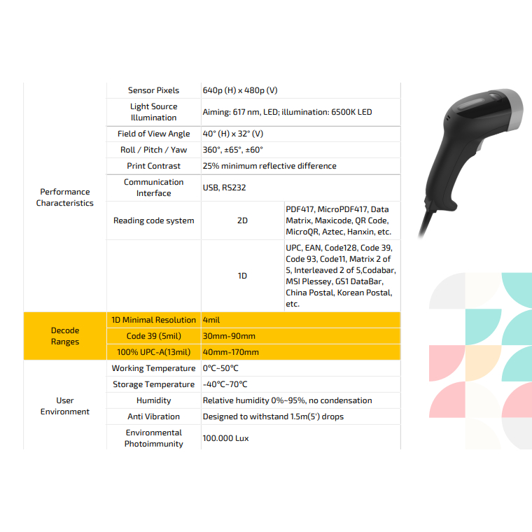 Jual Janz JZ-BS220 Barcode Scanner 1D &2D Flexible Standing Area-imager ...