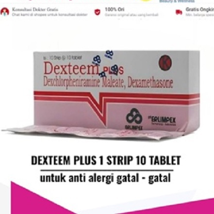 Jual DEXTEEM PLUS 1 STRIP 10 TABLET | Shopee Indonesia