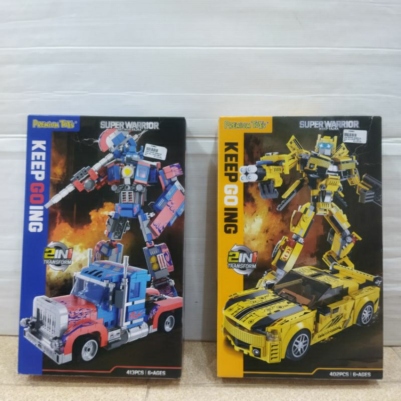Jual PR-17926 Lego Super Warrior 2in 1 Transformers, Mainan Lego Anak ...