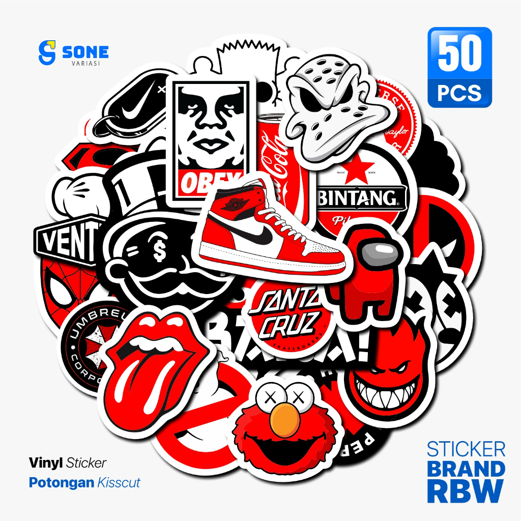Jual Stiker Random RBW Aesthetic Paper Vinyl Waterproof Sticker Laptop ...