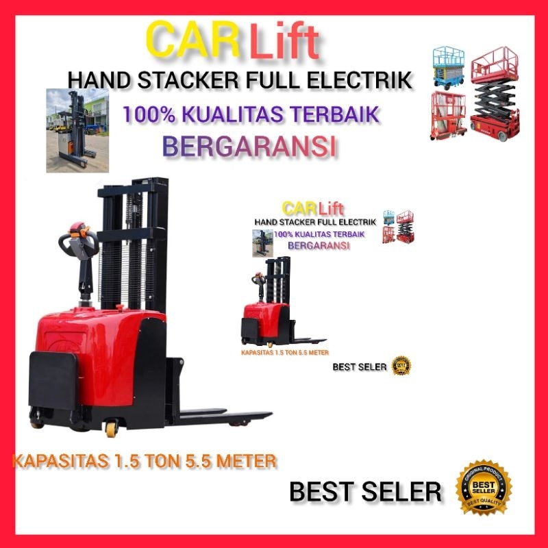 Jual FULL ELECTRIC STACKER 1,5T/5,5M CARLIFT | Shopee Indonesia