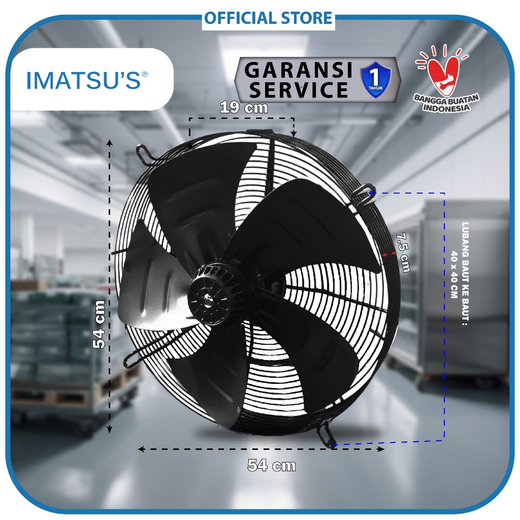 Jual Axial Fan 20 Inch 380V Fan Condensor Fan Chiller Kipas Condenser ...