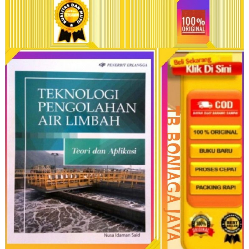 Jual Buku Teknologi Pengolahan Air Limbah Teori Dan Aplikasi Nusa