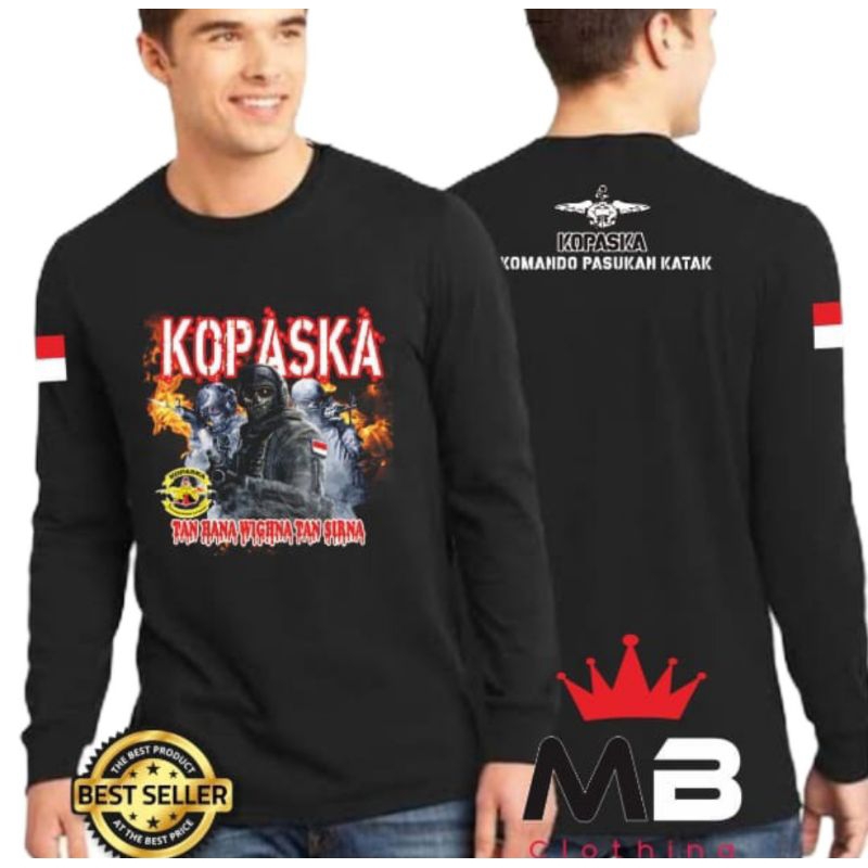 Jual Kaos Kopaska Lengan Panjang Baju TNI AL Terbaru Seragam Dinas Pria ...