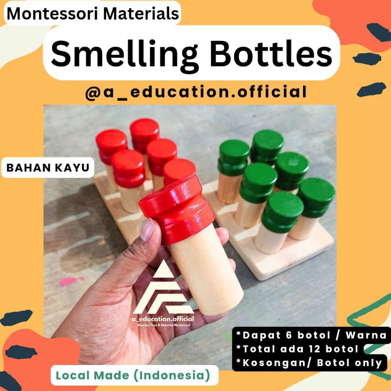 Jual Montessori Smelling Bottle - Smelling Bottles - Smelling Cylinders ...