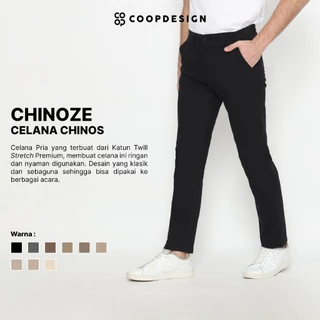 [BEST SELLER] Coop Design - Chinoze Celana Chino Pants Slim Fit Stretch Panjang Premium Pria