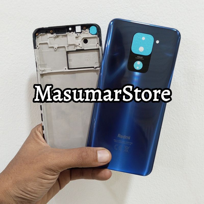 Jual kesing housing cessing frame redmi note 9 backdoor + tulang Tengah ...