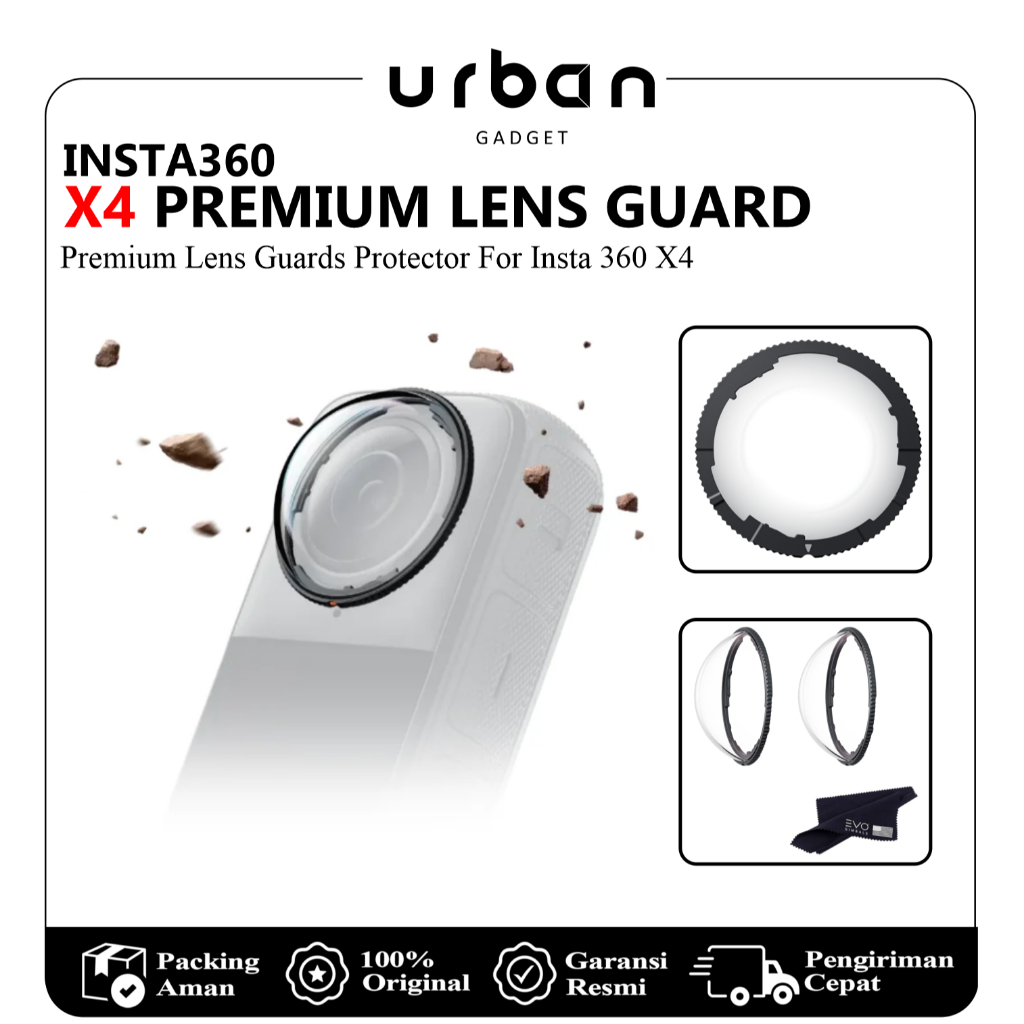 IDaPro Objektivschutz Für Insta360 X5 - 2x Glasfolien Für Objektiv & Display