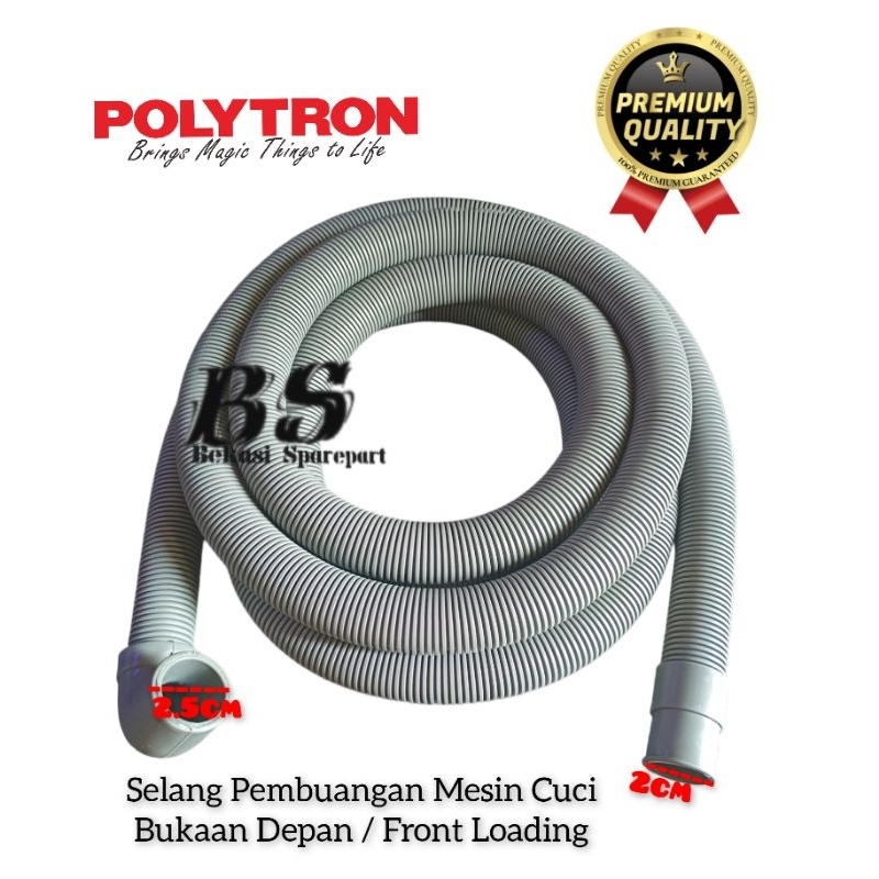 Jual Polytron Front Loading M Selang Pembuangan Mesin Cuci Front Loading Polytron Meter