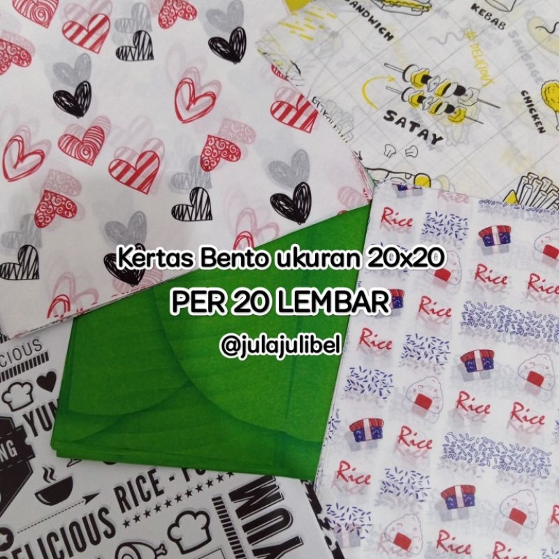 Jual kertas nasi motif bento Rice Paper Bento | Shopee Indonesia