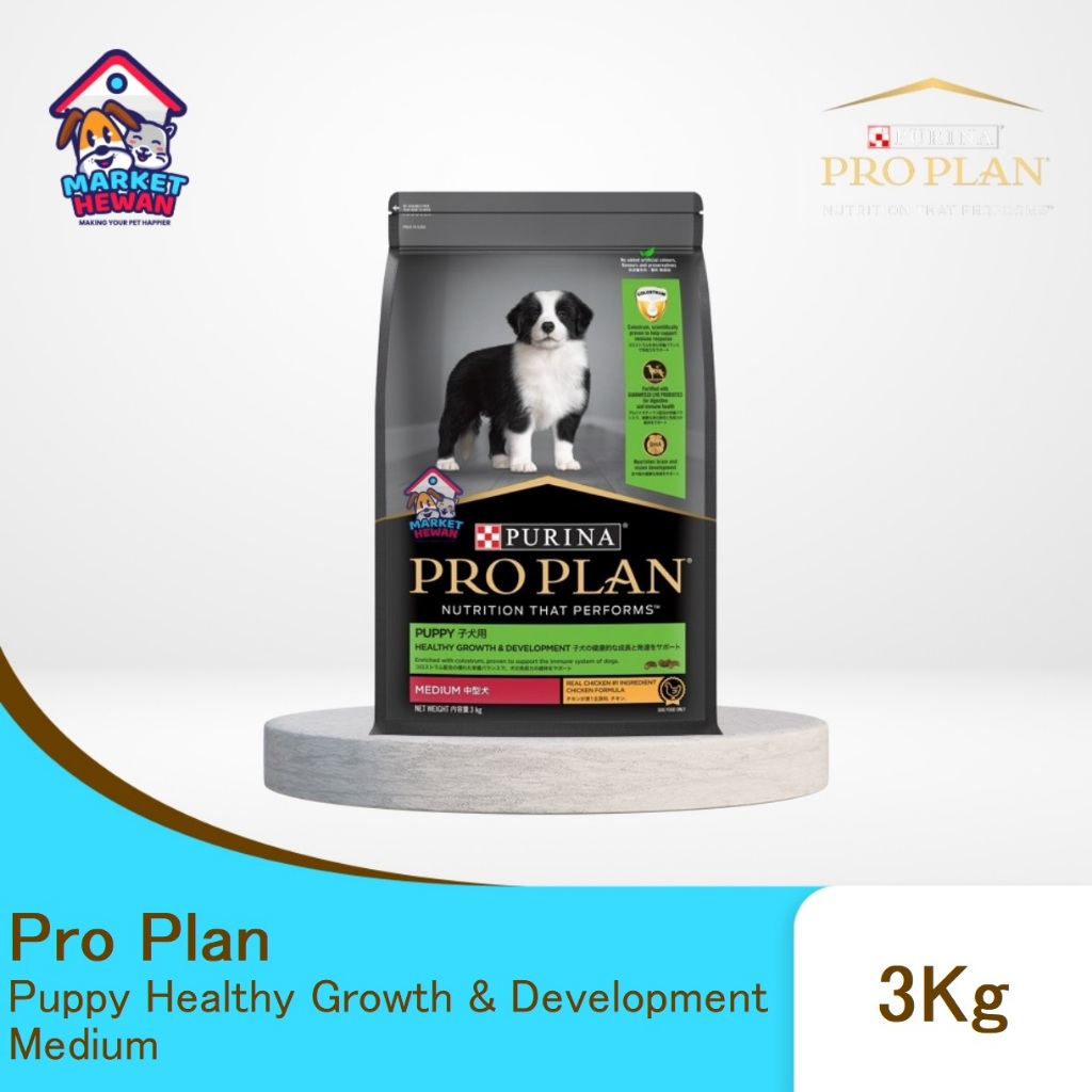 Jual Pro Plan Puppy Healthy Growth & Development Medium Chicken 3 Kg ...