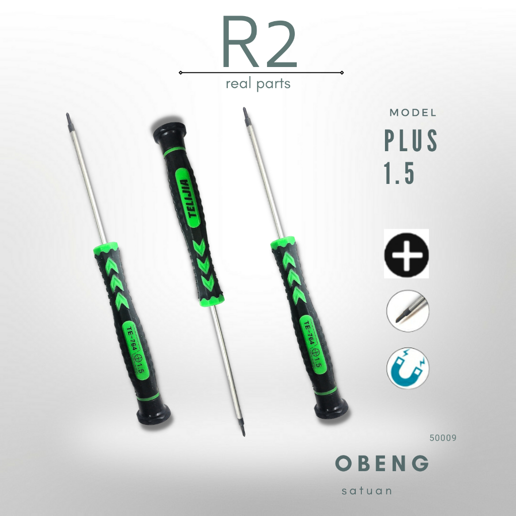 Jual Obeng Plus Ukuran +1.5 Service HP Android iPhone | Shopee Indonesia