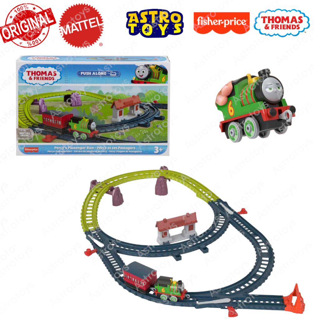 Fisher Price Trackmaster Thomas and Friends Push Along Diecast Metal Kereta  Original HGY82 Mainan Anak Track Trek Kereta Tomas - Main Image