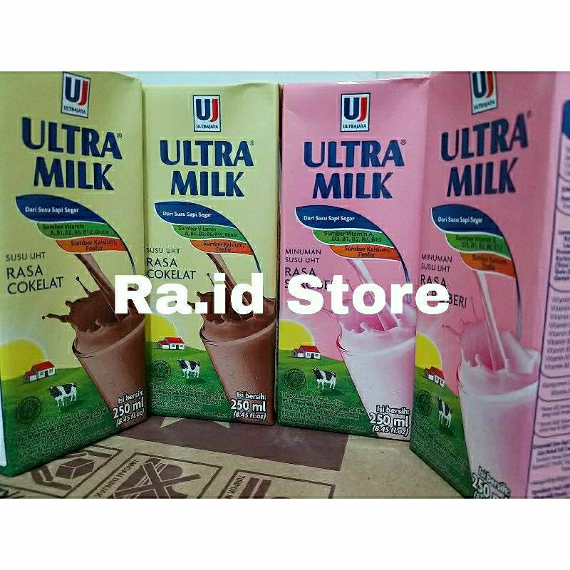 Jual UHT 250 ml Susu Ultra Milk UHT (24 x 250 ml) | Shopee Indonesia