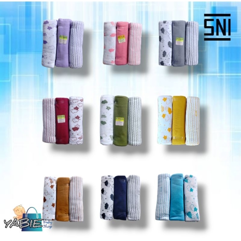 Jual 3pcs Bedong/Pernel Bayi Newborn Seri Motif Arista SNI | Shopee ...