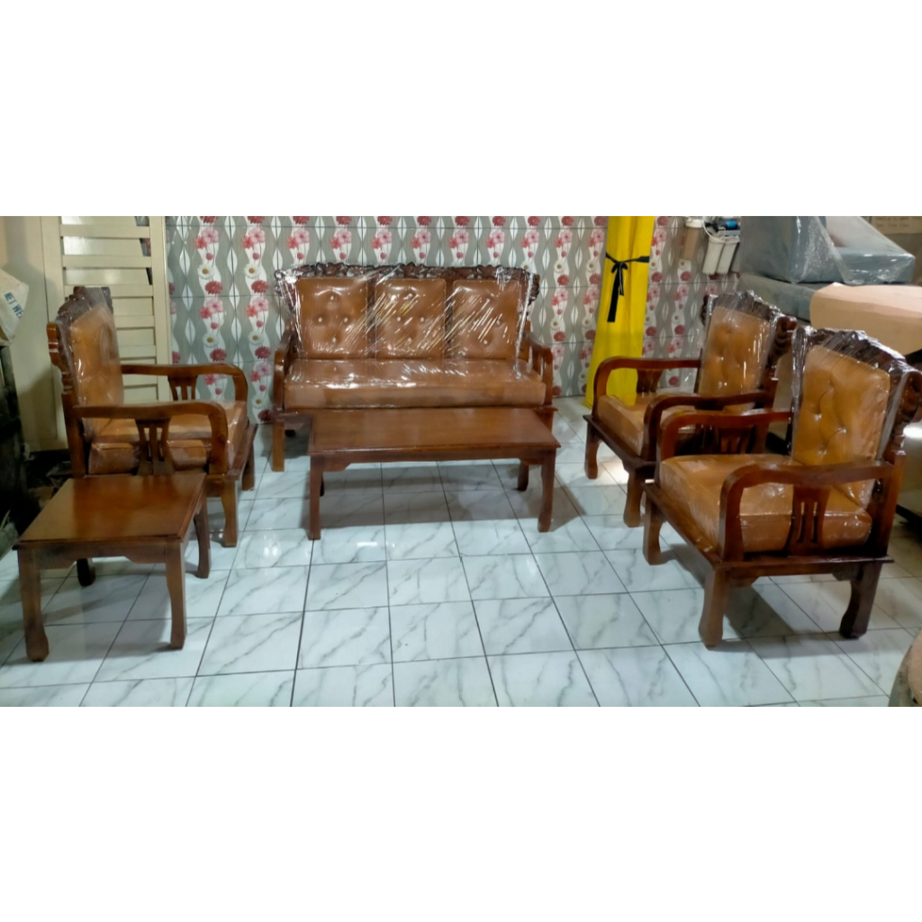 Jual Kursi tamu semi jepara kayu rambung | Shopee Indonesia