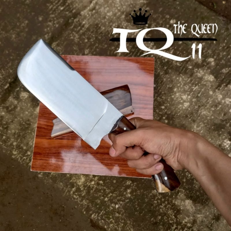 Jual golok*_cacah_tulang_gagang_fulltang_kayu_johar TQ11.. | Shopee ...