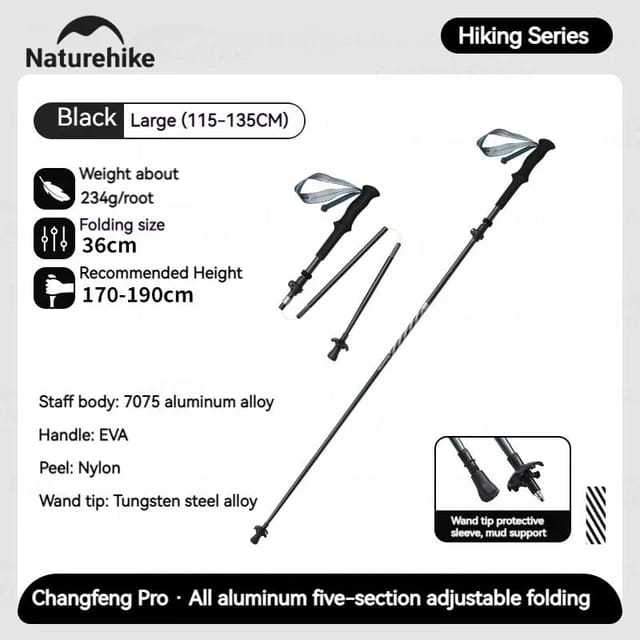 Jual Trekking pole Naturehike CNK2450DS013 tongkat lipat section