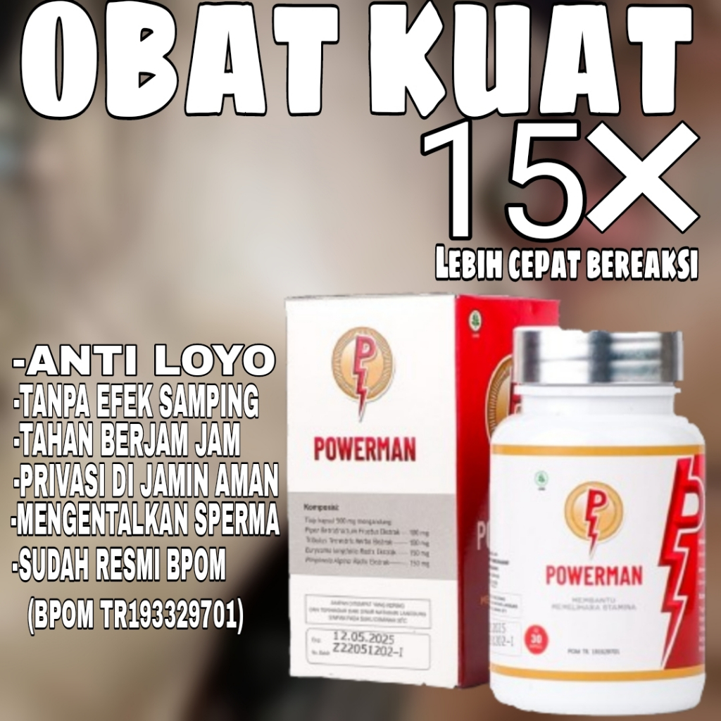 Jual Powerman Herbal Obat Kuat Pria Tahan Lama Stamina Pria Terbaik