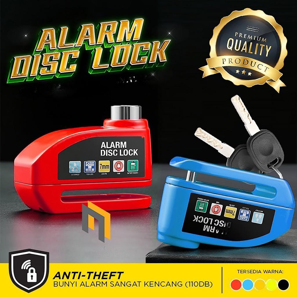 Jual Kunci Gembok Cakram Sepeda Motor Alarm Besi Pengaman Roda Disk ...