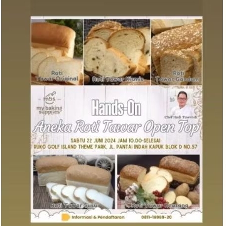 Jual Hands-on Baking Class Aneka Roti Tawar | Shopee Indonesia