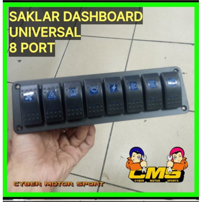 Jual saklar panel 8gang saklar panel 8port saklar mobil universal ...
