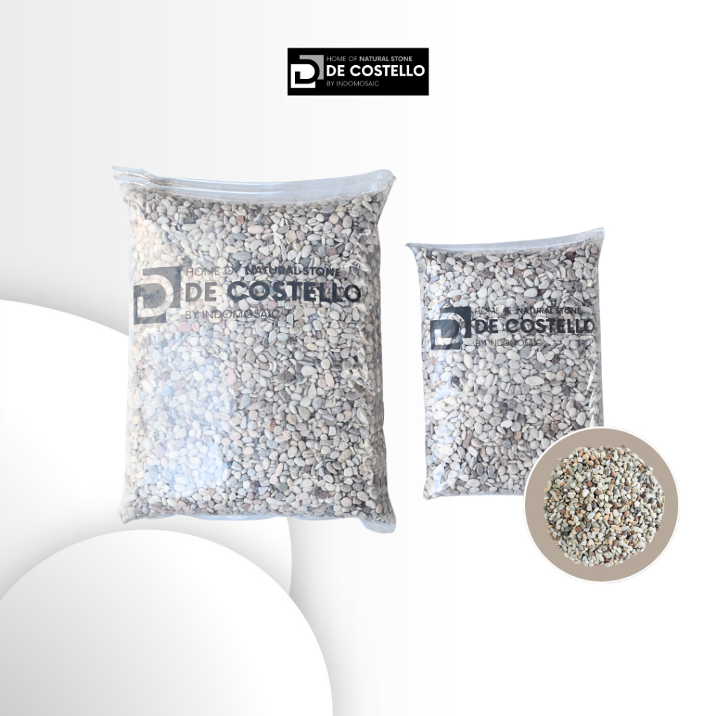 Jual LPS021 - GRAVEL MIX WHITE / MINI PEBBLES - AVAILABLE IN BAG 5KG ...