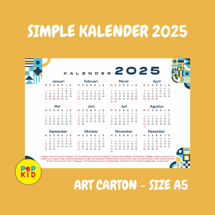 Jual KALENDER DINDING 2025 - KALENDER MEJA 2025 - KALENDER PLANNER 2025