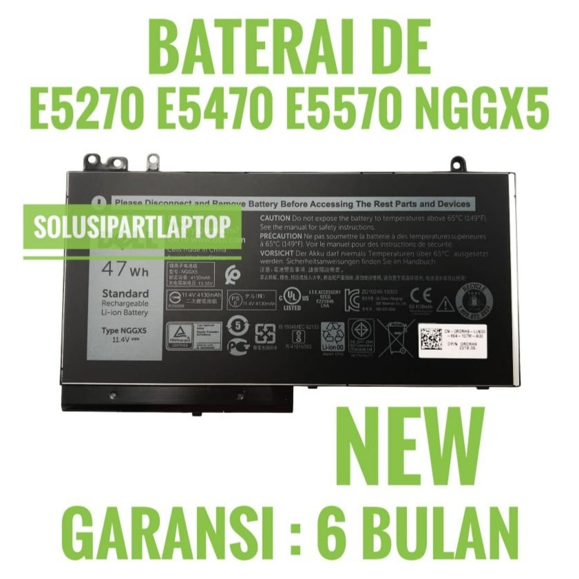 Pin Laptop Dell Latitude E5270 E5470 E5570 NGGX5 47WH 11.4V - Đà Lạt Laptop