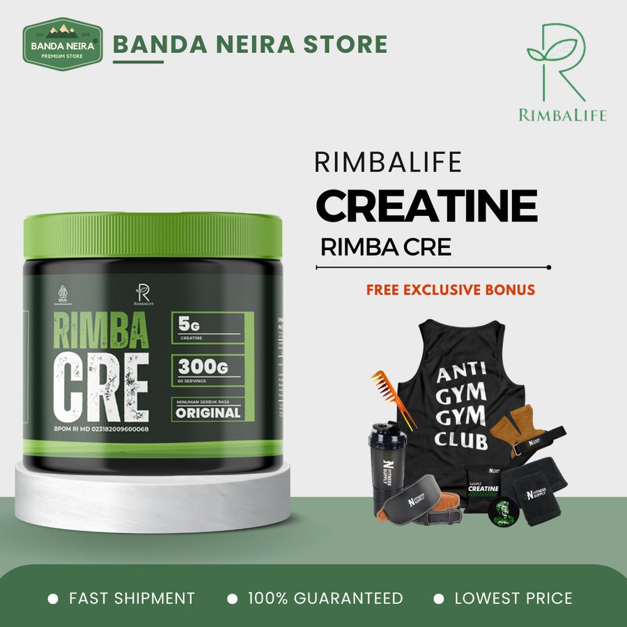 Jual RIMBALIFE RIMBA CRE RIMBACRE Creatine Monohydrate / Kreatin | 60 ...