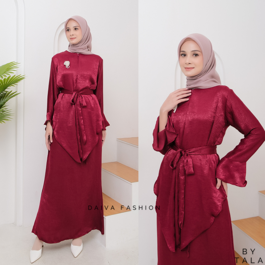 Jual One Set AURA - One Set Shimer | Fashion Muslim | Set Baju Muslim ...
